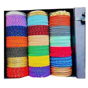 Colores personalizados de las mujeres Churian Sets Tasa de fábrica Venta caliente de las señoras Simple y bordado Chudiyan Set Mujeres - Product Image 5