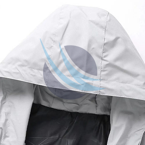 เสื้อกันฝนมีฮู้ดสำหรับผู้ชาย, เสื้อกันลมมีฮู้ดแห้งเร็วระบายอากาศ - Product Image 4