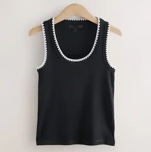 Meilleure vente nouvelle mode femmes débardeurs avec Logo Slim Fit plaine longue Fitness hauts d'entraînement respirant durable OEM - Product Image 6