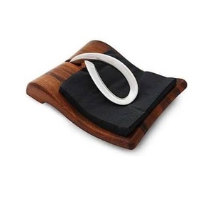 Accesorios de Decoración de Mesa con Acabado en Madera de Nogal, Diseño Elegante y Forma Rectangular, para Bodas y Fiestas Navideñas - Product Image 2