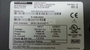 15788) [Sử dụng] kollmorgen AKD-B00306-NBSQ-0000 - Product Image 4