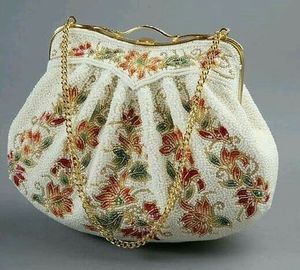 Sacs uniques en broderie durable, meilleur style bohème, travail de broderie, pochettes à main carrées, design fantaisie avec doublure en perles - Product Image 4