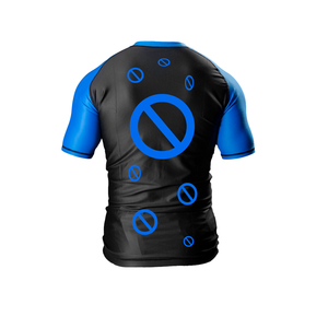 Deportes Jiu Jitsu BJJ Rash Guards, Mens BJJ, No GI, MMA Clasificado Manga corta Compresión Capa base Rash Guard - Product Image 4