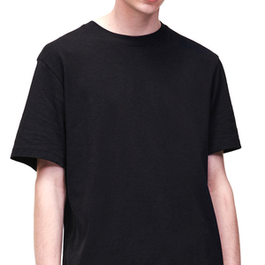 Camiseta de algodón 180 para hombre, camisa de media manga con cuello redondo 100% GSM, con logo impreso, personalizada, de alta calidad, nuevo diseño, venta al por mayor - Product Image 2