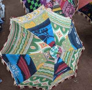 Sombrilla de Protección Solar de Diseño Bohemio, Hecha a Mano, con Bordado de Hilo, Precio al por Mayor Exclusivo - Product Image 2