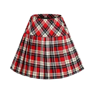 Hoge Kwaliteit Schotse Dames Tartan Mini Rokken Highland Scottish Wear Vrouwen Tartan Minirokken Voor Trouwkleding