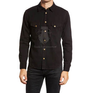 Chemise en jean pour homme, col rabattu, matière jean, design optimal, léger, haute qualité, prix bas - Product Image 2