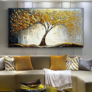 Homedecor <span class=keywords><strong>Peinture</strong></span> à l'huile faite à la main Toile tendue encadrée Art mural Texture de vie originale Paysage abstrait Palette <span class=keywords><strong>Peinture</strong></span> <span class=keywords><strong>au</strong></span> <span class=keywords><strong>couteau</strong></span> - Product Image 3