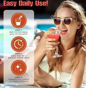 Gouttes autobronzantes liquides pour le corps et le visage, naturelles, biologiques, 60 ml, marque privée OEM, pour la santé de la peau des femmes - Product Image 5