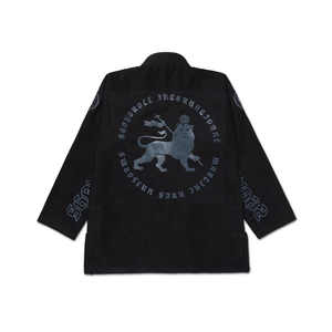 Kimono brésilien Shoyorol de haute qualité, couleur noire, logo personnalisé, uniforme, nouvelle arrivée, modèle BJJ Gi 450 GSM - Product Image 2
