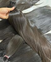 Cabello Humano Real Virgen Crudo Liso Super Double Drawn Vietnamita y Camboyano de Fábrica Mayorista