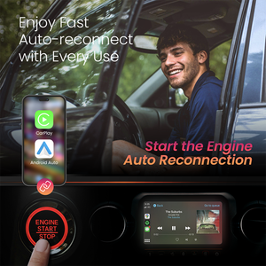 Adaptateur sans fil portable UNIEAN <span class=keywords><strong>CarPlay</strong></span> & Android Auto avec USB Type-C, garantie de 12 mois pour <span class=keywords><strong>iPhone</strong></span> et voitures universelles - Product Image 3