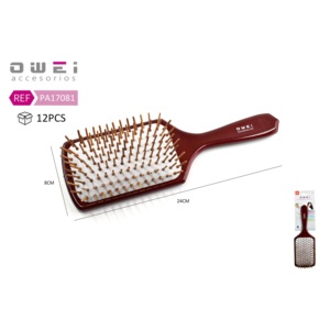 Peine de mango cuadrado marrón - Product Image 1