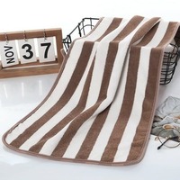 Ensemble de serviettes de bain rectangulaires en microfibre tissée, rayées, très absorbantes, séchage rapide, écologiques, douces, style cabana, pour plage, adultes, hôtel