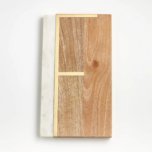 Planche à découper en bois d'acacia et marbre Heart Design avec logo personnalisé pour légumes à découper et artisanat Offre Spéciale - Product Image 5