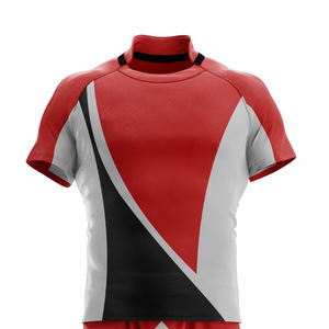 Camiseta de rugby de manga corta personalizada sublimación Rugby Jersey Kit personalizado Unisex OEM Anti estiramiento estilo de fútbol Time Good - Product Image 3