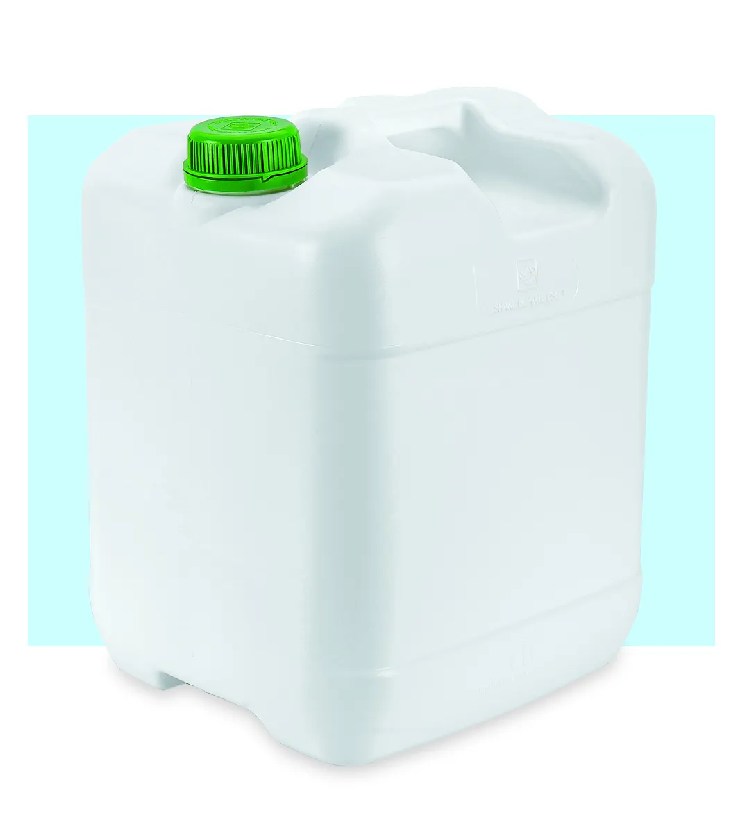Yüksek kalite en iyi fiyat 20 litre HDPE bidon gıda su/DIN 60 kapak 20 litre İstiflenebilir plastik saklama kutusu için kimyasal kullanım