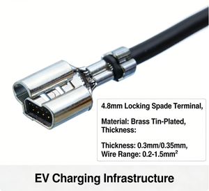 Dây cáp nối tùy chỉnh chống nhiễu EMC, đầu nối 2.8/4.8/6.3mm, lắp ráp dây dẫn độ chính xác cao, tiếng ồn thấp - Product Image 2