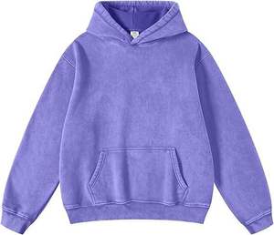 Sudadera con capucha de invierno de gran tamaño Premium de la mejor calidad para mujer desgastada Vintage ácido lavado logotipo personalizado sólido con capucha 100% algodón 100% - Product Image 6