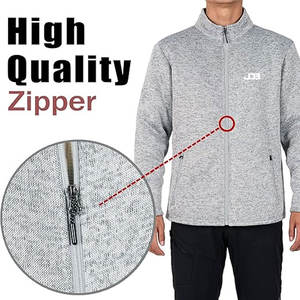 Chaqueta de Invierno para Hombre, Forro Polar, Cuello Alto, Logotipo Frontal, Transpirable, Secado Rápido, Informal, para Exteriores, Tejido Suave, Térmica - Product Image 3