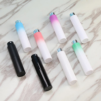 Atomiseur de parfum rotatif en ABS dégradé de 8 ml avec impression de logo personnalisé, flacon pulvérisateur rétractable portable à deux étages