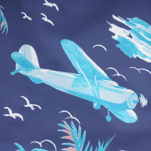 กางเกงว่ายน้ำขาสั้นสำหรับผู้ชายกางเกงขาสั้นพิมพ์ลายต้นปาล์มทำจากโพลีเอสเตอร์ตรงสำหรับชายหาด - Product Image 3