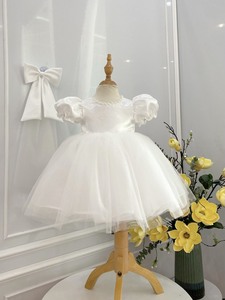 ชุดเดรสเด็กผู้หญิงสไตล์เจ้าหญิงสุดหรู ดีไซน์แบบผูกคอ ผ้าชีฟองหลายชั้น เป็นมิตรกับสิ่งแวดล้อม ราคาสมเหตุสมผล รับผลิตแบบ ODM จากเวียดนาม - Product Image 6