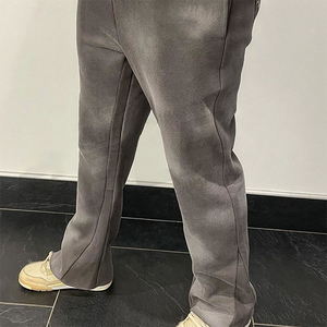 Pantalon de survêtement léger et respirant pour homme, en tissu peigné délavé à l'acide, respectueux de l'environnement, service OEM, fabrication professionnelle - Product Image 3