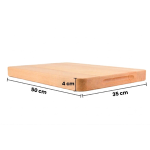 Planche à découper en bois rectangulaire, bloc à découper de 1,5 cm d'épaisseur, planche de préparation de cuisine réutilisable - Product Image 4
