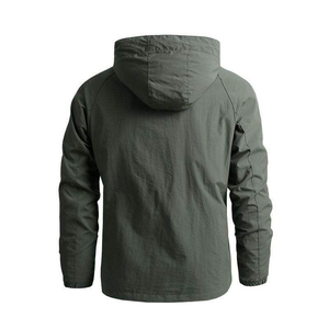 Pantalones cortos y chaqueta cortavientos para hombre, conjuntos de chándal corto para hombre, chándales cortavientos de dos piezas de nailon con cremallera reflectante para hombre - Product Image 5