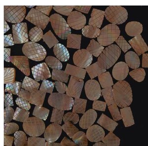 Cabochon nacre indienne en pierres précieuses en vrac produit naturel - Product Image 3