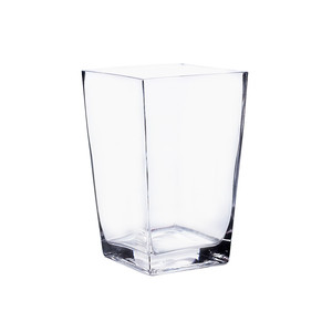 VTB0508 - Taper Down Block <b>Vase</b> - 8" - Product Image 1