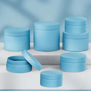 Venta al por mayor, mejor precio, tarros de crema facial, 200g, 300g, PET, exfoliante corporal negro, mantequilla, envases de crema facial/capilar, tarros cosméticos con tapa - Product Image 3