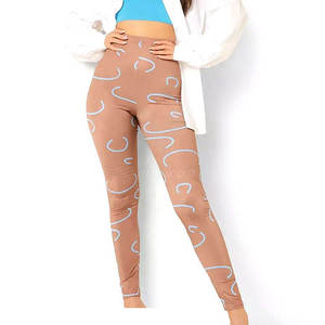 Último diseño personalizado Logo Leggings Fitness Wear Compresión Leggings Slim High Waist Leggings Set - Product Image 2