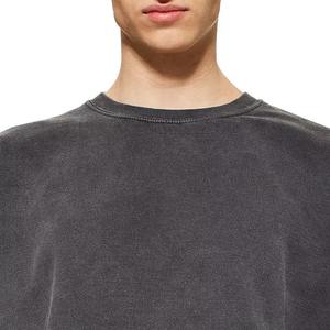 Sudadera de cuello redondo con estampado de pantalla de gran tamaño personalizado de algodón de rizo francés - Product Image 6