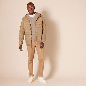 Veste matelassée réversible enduite sur mesure pour hommes, veste basse à quantité minimale de commande et capuche en toile imperméable, col montant, vêtements de saison d'hiver au Pakistan - Product Image 2