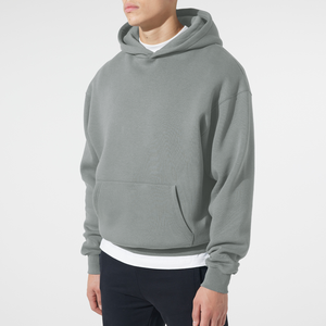 Sudaderas con capucha de algodón para hombre, sudadera funcional con bolsillos en los hombros, jersey de gran tamaño, de peso pesado Sudadera con capucha, sudaderas con capucha para hombre - Product Image 1