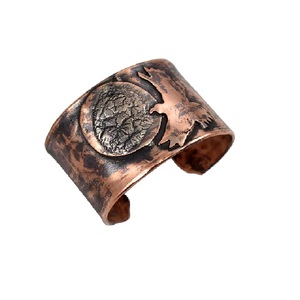 2024 último Tono de cobre Original indio verano puro algodón impreso camisa círculos cobre pulsera joyería para mujer hecha a mano - Product Image 2