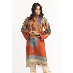 Chemisier imprimé en satin charmeuse et mousseline pour femme, motif léopard floral brodé, col montant, col à nœud, pour soirée formelle, taille XL - Product Image 5