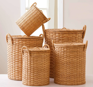 ตะกร้าหวายสานมือโซลูชันการจัดเก็บและตกแต่งบ้านที่เป็นมิตรกับสิ่งแวดล้อมเพื่อการจัดระเบียบและยั่งยืน - Product Image 3