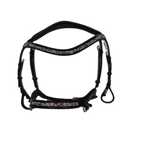 Bride de cheval intelligente en cuir anatomique Adams Tack nouvellement conçue en cuir véritable pur or rose argent cristal équitation équestre - Product Image 1