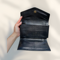 Portefeuille long vintage en cuir de vachette fait main, style western, avec broderie artisanale, pochette élégante pour femme, fournisseur OEM