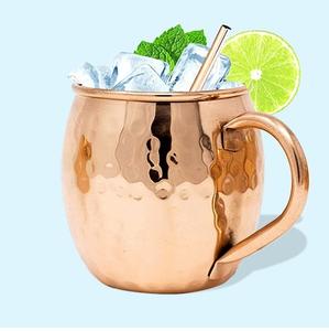 Nouveau conçu 100% pur cuivre Moscou mule martelé tasse pour boire cocktail bière Vicky tasse ensemble de 2 pièces - Product Image 3