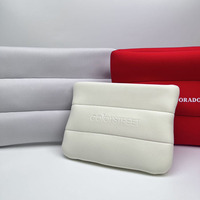 Sac de Cosmétiques Portable Matelassé et Gonflé, Logo Personnalisé, Étanche, Organisateur de Maquillage Gonflé, Pochette de Voyage pour Articles de Beauté, Fermeture Éclair