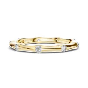 แหวนเพชรแล็บ 0.315 กะรัต สำหรับผู้หญิง ความใส VVS-VS EF ทอง 18KT, 14KT, 10KT และเงิน 925  ทองชมพู, ทองเหลือง, ทองขาว - Product Image 3