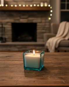 กล่องเทียนแก้วทรงสี่เหลี่ยมแบบกำหนดเอง/โลโก้แบรนด์ ในราคาที่ดีที่สุด พร้อมเทียนคุณภาพเยี่ยมสำหรับตกแต่งบ้าน โรงงาน OEM ขายส่ง - Product Image 1