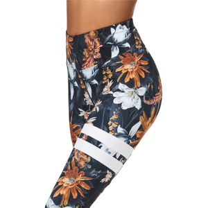 Sublimated Camo Printed Workout Women Fitness Sportswear High Waisted Exercise <b>Tights</b> Woman Reflective Leggings <b>with</b> Pocket - Product Image 2