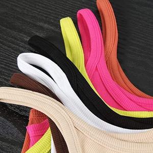 เสื้อกล้ามคอตตอน/เส้นใยไม้ไผ่ลำลองเสื้อครอปแขนกุดสำหรับผู้หญิงเสื้อกล้ามคอกลมเว้า - Product Image 4