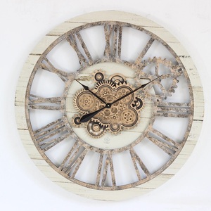 Mỹ Thiết Kế Mới Gương Kính Phong Cách Kim Loại Lớn Đồng Hồ Treo Tường Trang Trí Nội Thất Cơ Khí Trang Trí Thiết Kế Đồng Hồ Treo Tường - Product Image 5