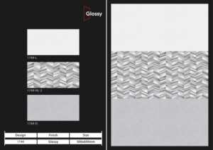 Carreaux muraux en céramique de haute qualité 300x600mm, finition brillante mate effet sucre, pour salle de bain, cuisine, design mural intérieur luxueux - Product Image 5